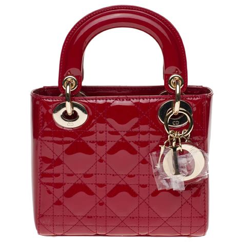 lady dior patent red|christian dior cherry blossom bags.